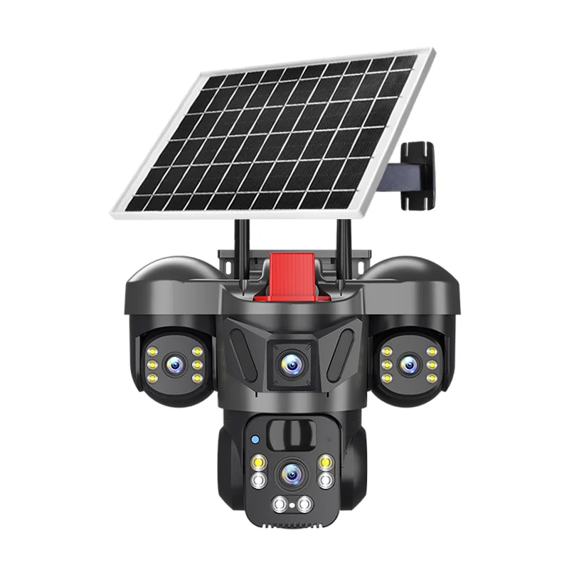 

Solar Security Camera 360°Pan & Tilt Surveillance Have Alarm Detection Smart Monitor Night Vision 2Way Intercom Outdoor function