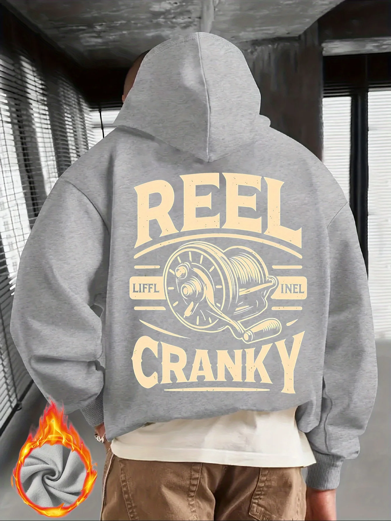 Herren Sport Hip-Hop Hoodie, Vintage Angelrolle Grafik Streetwear, Russische Größe Fleece Pullover Sweatshirt für Männer – Detail 5