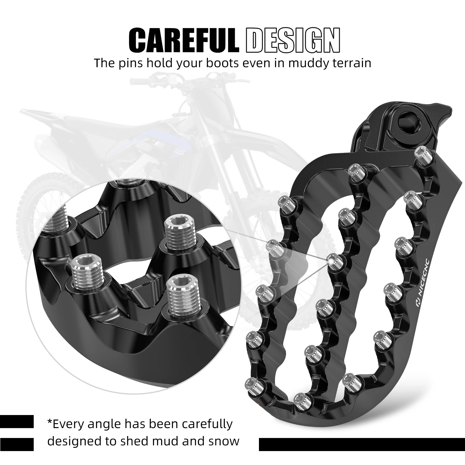 For KTM 390 Adventure 2020-2024 Footpegs Footrest Foot Pegs 390Adventure 390 ADV 390ADV 390Adv ADV 390 2020 2021 2022 2023 2024 - Image 3