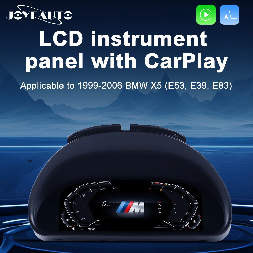 

New 10.25"LCD Digital Instrument Panel for BMW 5 Series X5 E39 E53 E83 1999-2006 Dashboard Odometer Speedometer Virtual Cluster