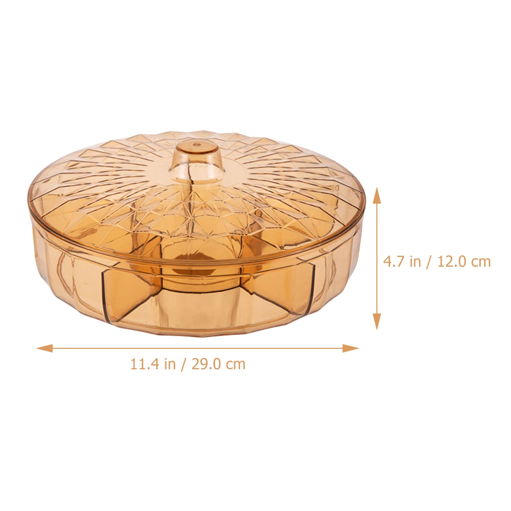 

Multifunctional Plastic Dried Fruit Box Candy Storage Container Snack Organizer Compartment Tray Nut Serving Dish Household