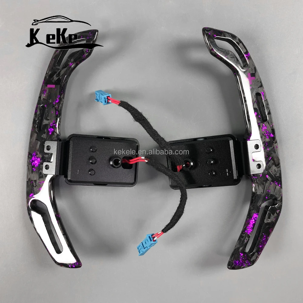 

Magnetic Purple Forged Carbon Fiber Paddle Shifters for BMW G Series M Performance Models