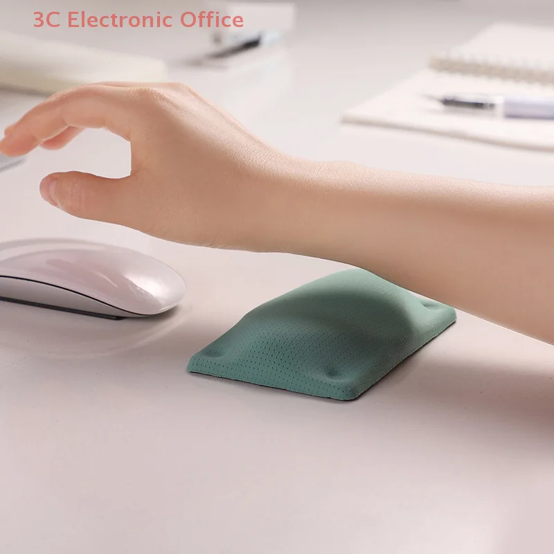 Alfombrilla de ratón ergonómica para reposamanos con soporte antideslizante para muñeca para oficina, juegos, computadora portátil, reposabrazos para PC
