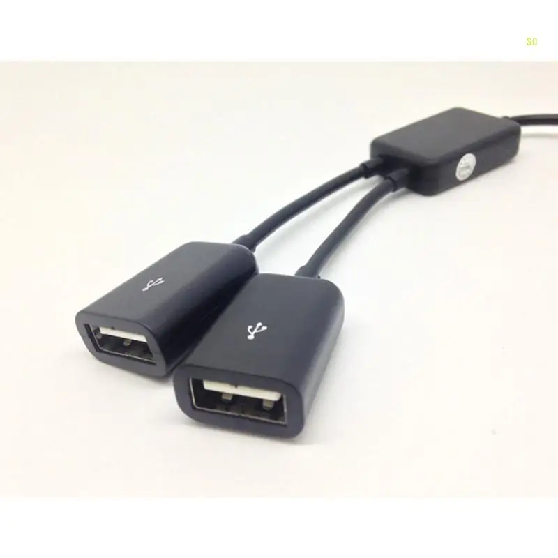 USB to USB Adapter Hub Docking Station Extension Cable Drag Two Port Dropship