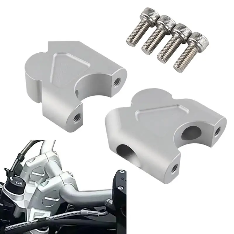 Handlebar Riser Clamp Metal Handle Bar Mount Clamp Handlebar Clamps Wear-Resistant Motorcycle Accessories Handlebar Lifting Pads