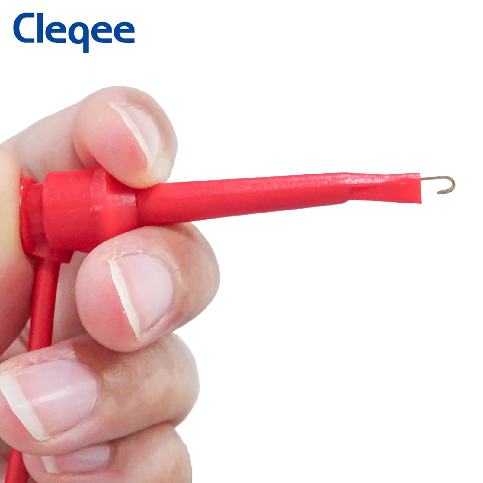 Cleqee P1007B  BNC Q9 Male Plug to Dual Test Hook Clip Oscilloscope Probe ABS Mini Grabber Test Lead 120cm Cable for Electronics