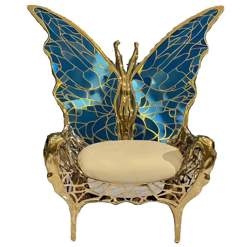 Italian butterfly chair villa living room light luxury armrests personalized creative art queen seat single leisure chair