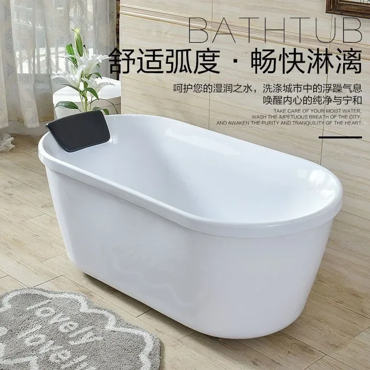Free-standing acrylic mini household toilet Insulated adult Japanese spa bath