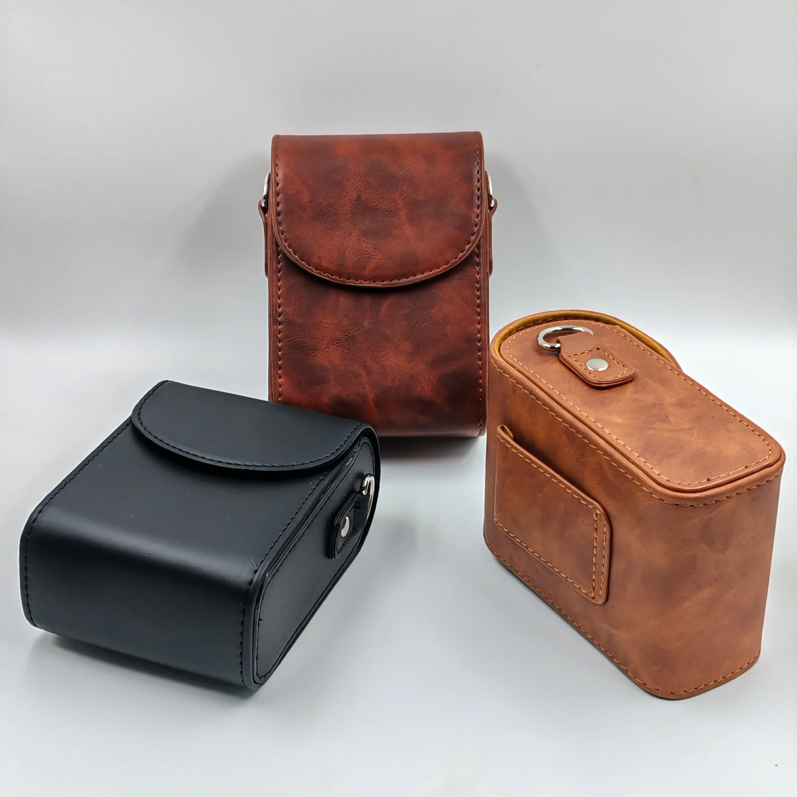 808 Leather Camera case bag for Canon SX720 SX730 SX740 G7X SONY DSC-RX100 ZV1 HX60 HX80 HX90 WX500 WX350 Ricoh GR2 GR3