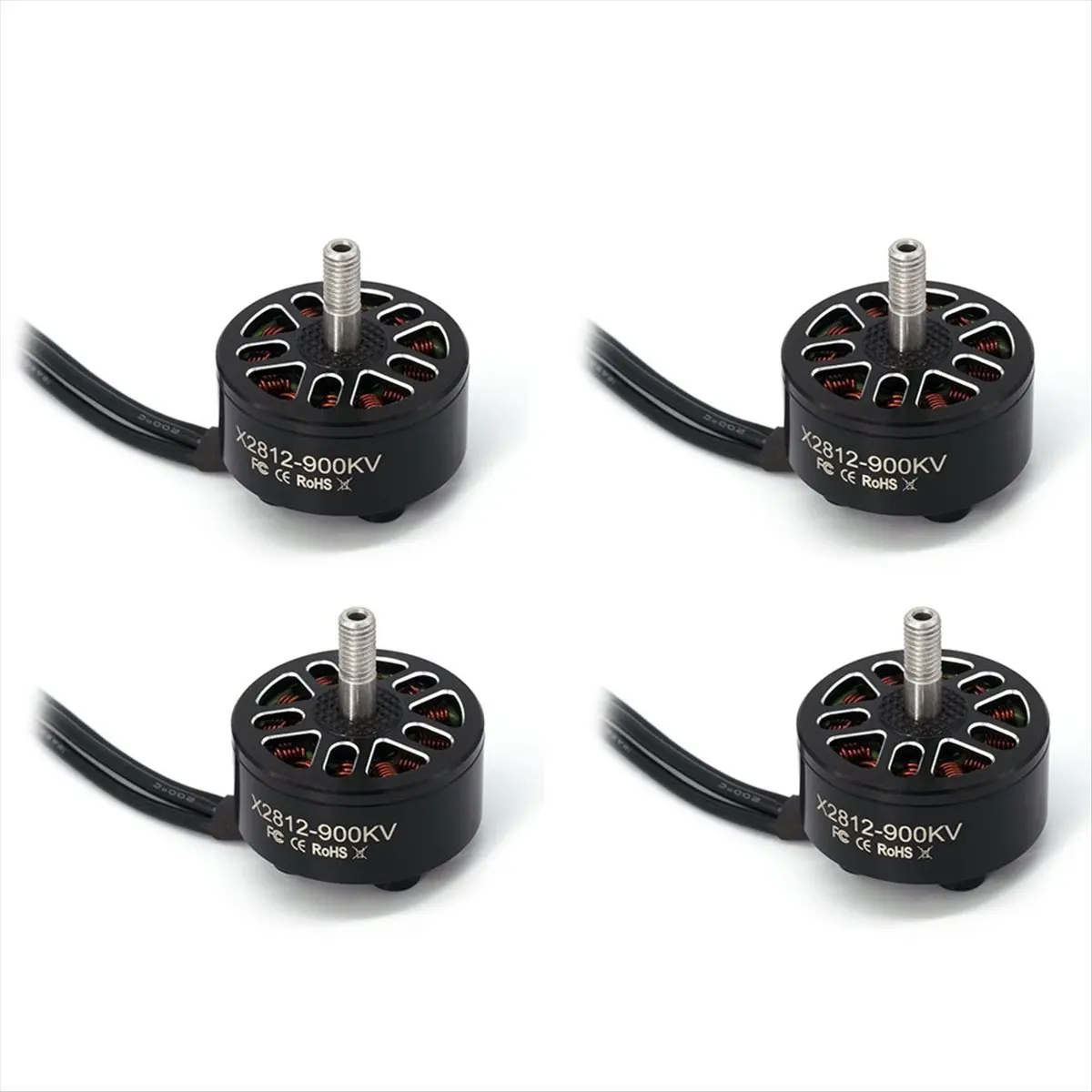 [T81C]4pcs X2812 900KV Brushless Motor 2-6S 4mm Bearing Shaft for RC Multirotor Airplane FPV Long Range Drone DIY Parts