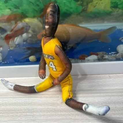 27cm Basketball Player Kobe Bryant Cosplay Prop Doll Souvenir Abstract Joint 24Number Twistable Plushie Room Decoration view 2