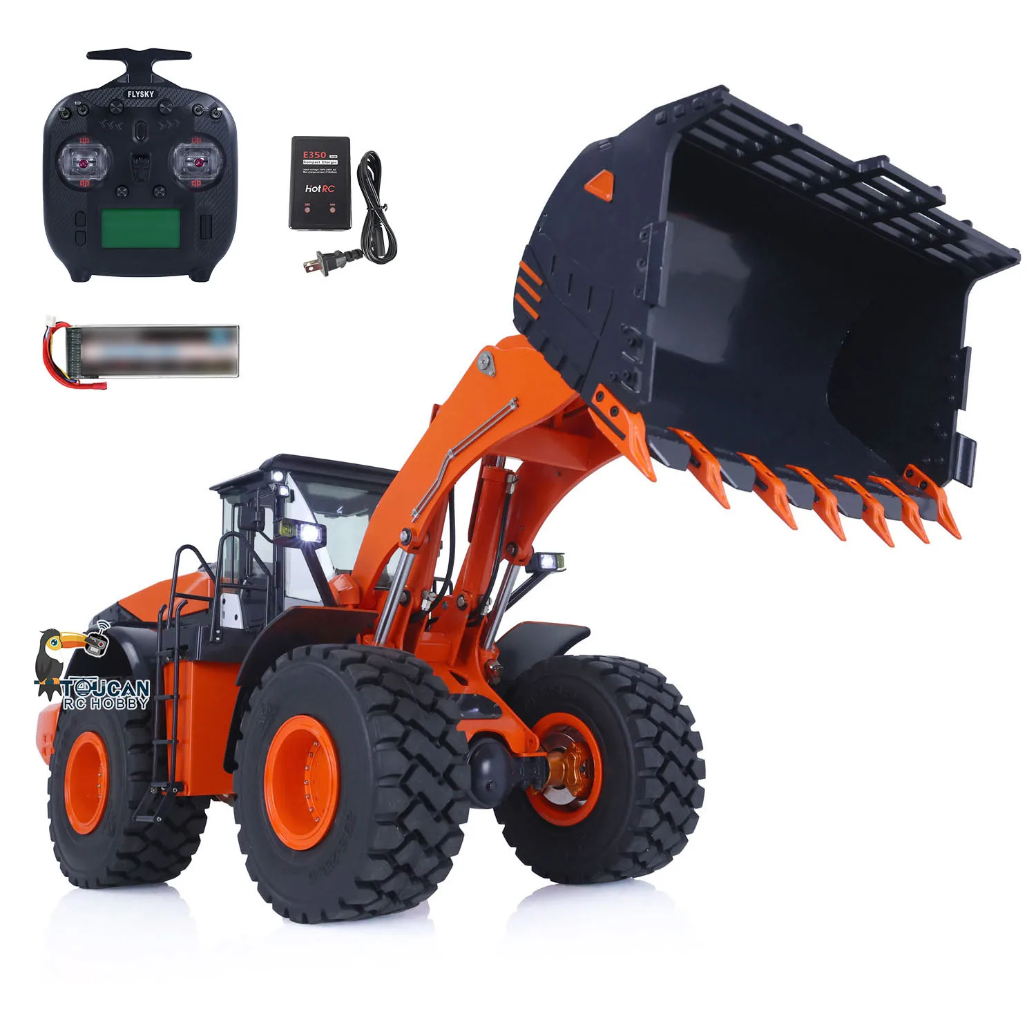 

ZW370 RTR JDM RC Hydraulic Loader for 1/14 Construction Vehicles 198 Light Sound Systems Painted Model Toy TOUCANHOBBY THZH1503