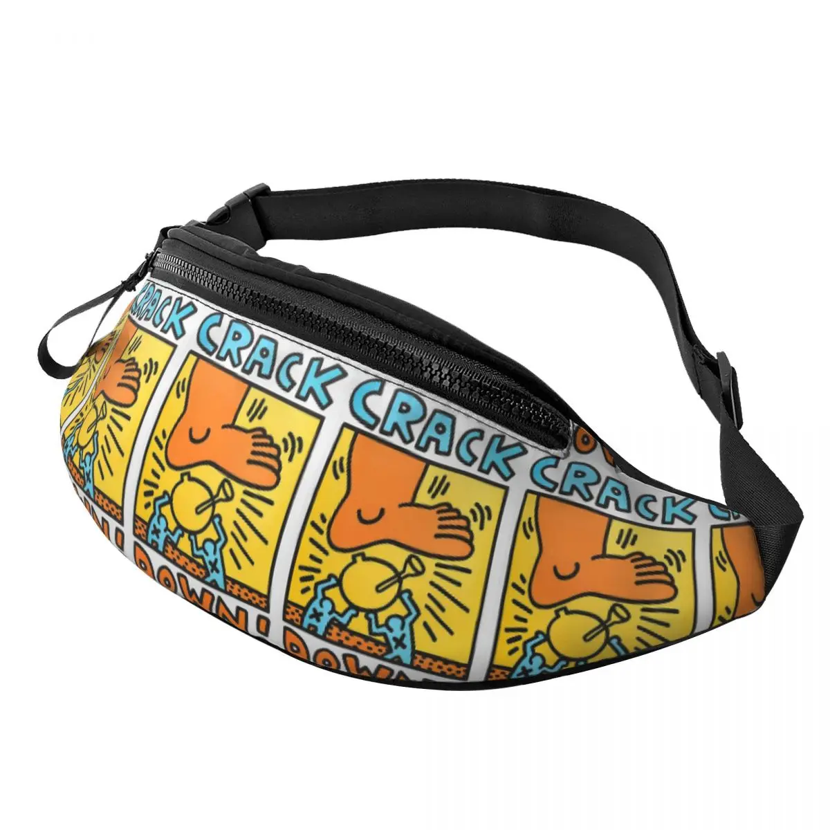 

Keith Harings Waist Bag for Women Men Crossbody Fanny Pack Running Phone Money Pouch