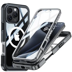 New product hot sale Shockproof Dustproof Dropproof Wireless Magnetic High Quality Phone Case For iphone16 15plus 15pro 15promax