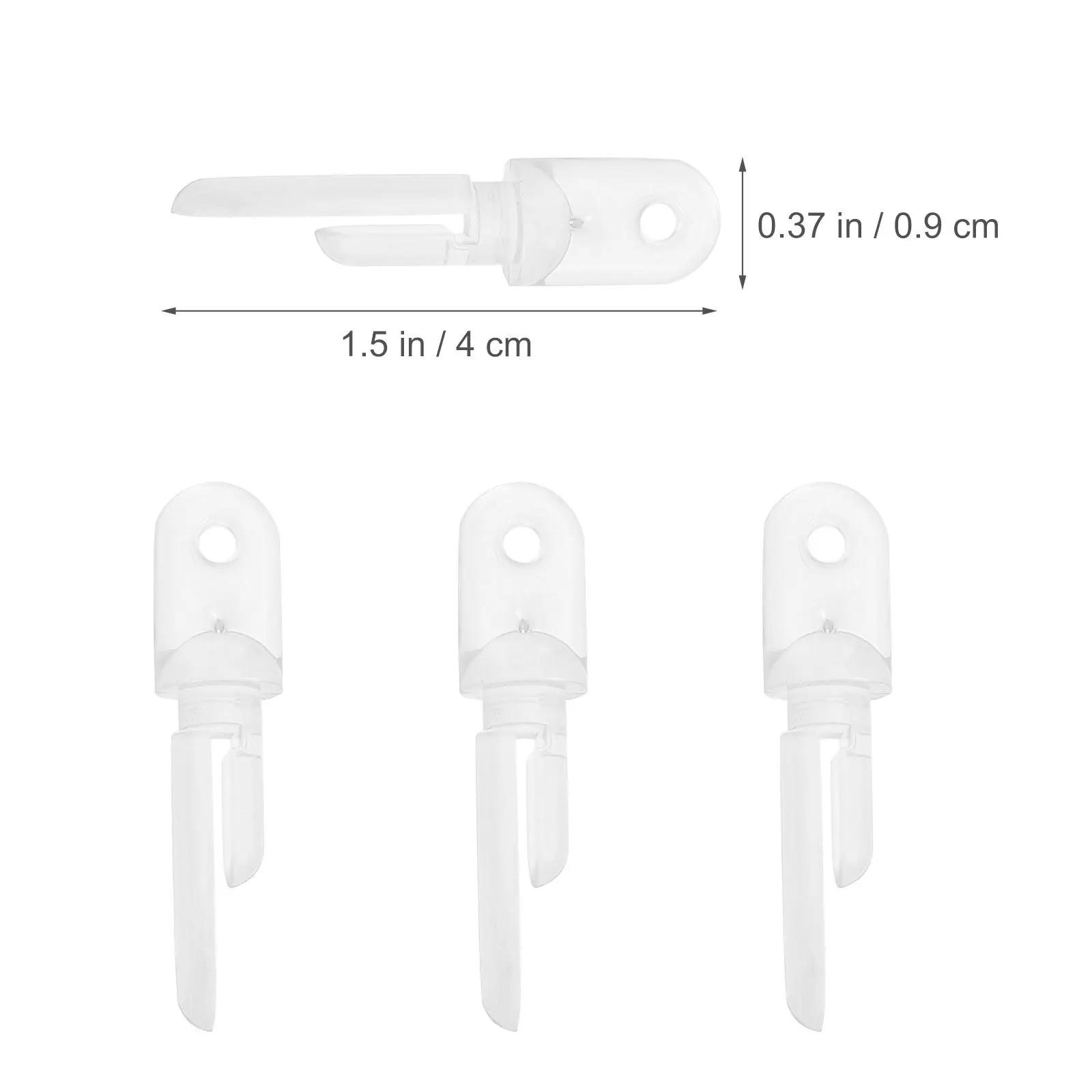 10 قطعة أجزاء خطاف الستارة البلاستيك قضيب أعمى شماعات إصلاح استبدال للمنزل نافذة ديكور ملحق هوك أعمى