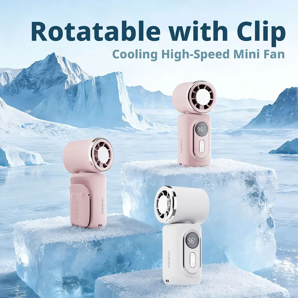 

Portable Handheld Fan with Clip Long Endurance High-Speed Mini USB Clip with Adjustable Wind Direction Outdoor Small Fan Summer