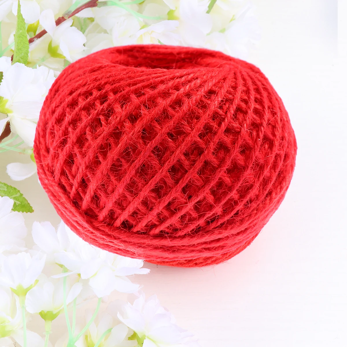 Etichetta di spago di carta colorata intrecciata in corda di canapa rossa per uso domestico Regalo personalizzato fai-da-te creativo