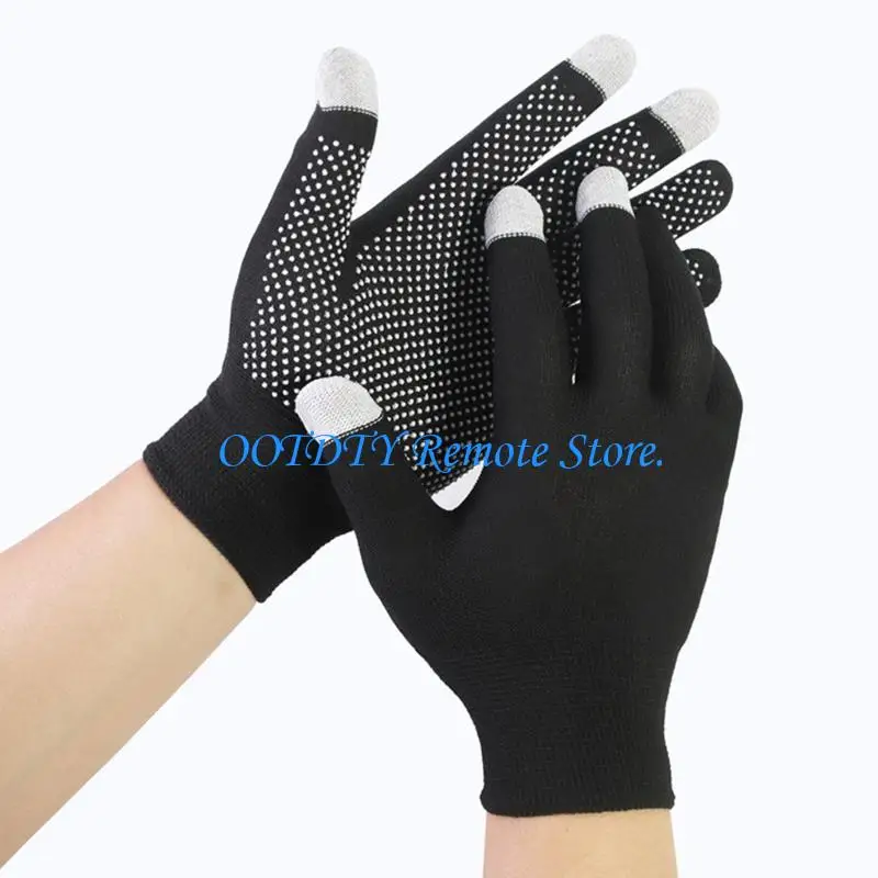 

Carbon Fiber Work Gloves Touch Display Functionality Breathable Antislip Coating