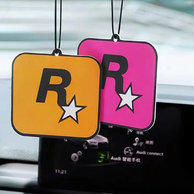 Car Aromatherapy Pendant Rockstar Auto Scent Car Accessories Interior New Automóvil Aromatherapy Essential Oil Hanging Decor