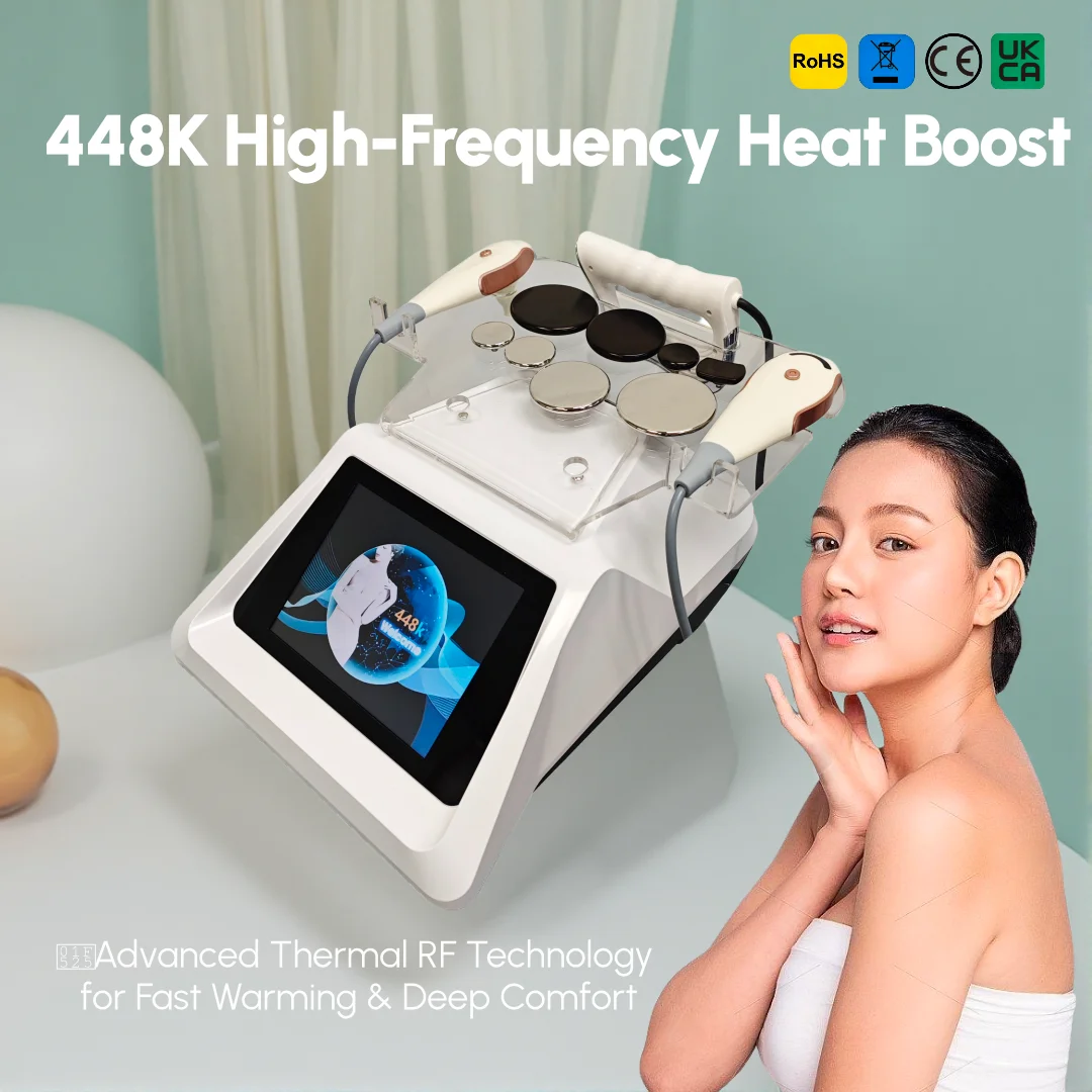 448KHz Professional RF Physiotherapy Machine, Skin Tightening & Body Contouring Device for Face Lifting Cellulite Reduction Pain