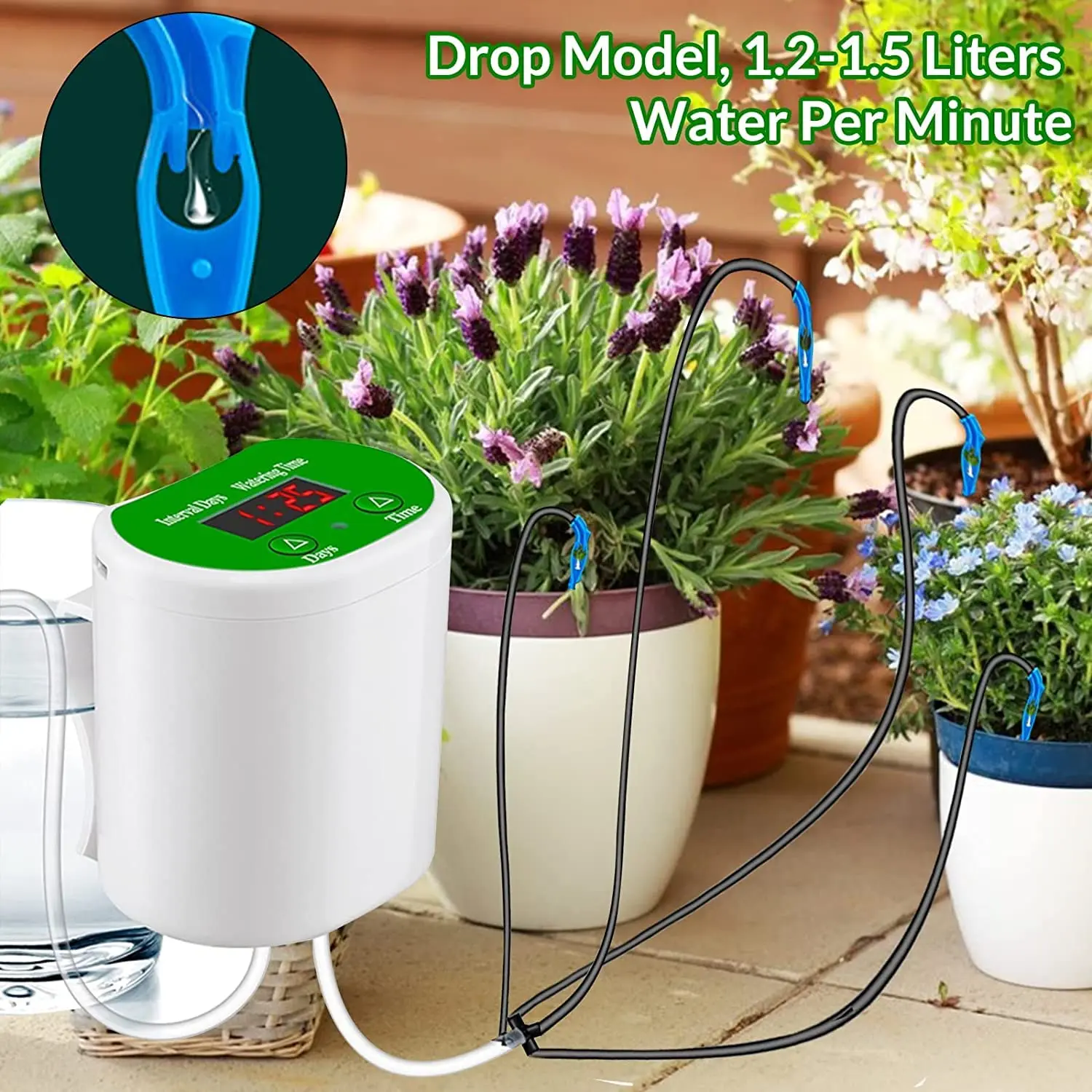 Outdoor Garden Plant Watering Devices Solar Irrigation Automatic Plant Watering System USB Power Solar Drip Irrigation System