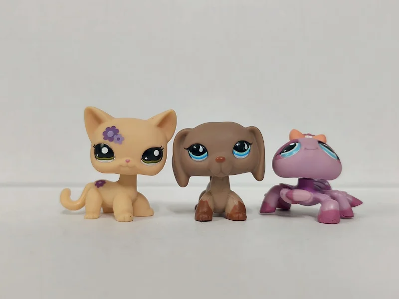 5 шт./лот LPS фигурка кошки, лошади, паука # 1962 # Мини-автомагазин 518, детская игрушка