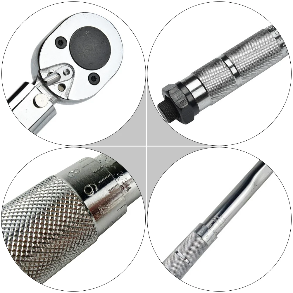 Chiave dinamometrica regolabile da 25 Nm per auto Auto Moto Azione liscia Tensione a cricchetto Acciaio al cromo vanadio Utensile manuale Auto