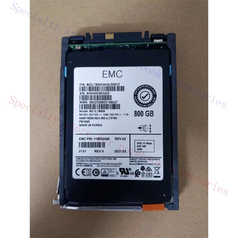 A+ FOR EMC V4-2S6FXL-800 005051719 005051720 800G SAS SSD Solid State Drive