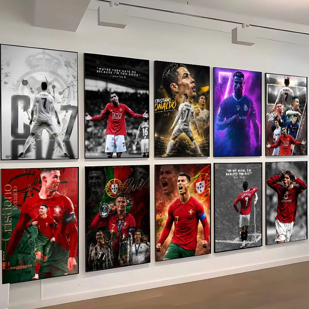 HD-Wandkunstdrucke, Leinwandgemälde, Poster, Bild für Büro, Wohnzimmer, Heimdekoration, beliebter R-Ronaldo CR7