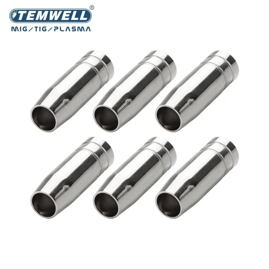 3 Stücke Gasdüse Euro Stil MIG Düse Schweißpistole Spitze Schild Tasse für MB 14AK 15AK MIG Schweißbrenner 0,6/0,8/0,9/1,0/1,2mm
