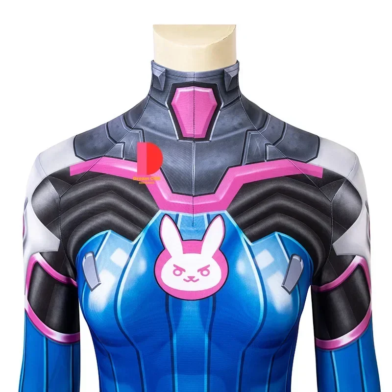 Overwatch 게임 코스프레 Dva 여성을위한 새로운 도착 의상 점프 슈트 성인 Cos 유니폼 할로윈 파티 의류 만화 비용 # 1