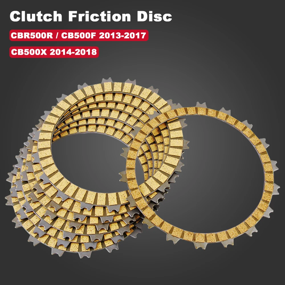 

Motorcycle Clutch Friction Disc Plate Kit For Honda CBR 500R CBR500R CMX500 CMX 500 CB500S CB500F CB500X CB 500 X/F 500X 500F