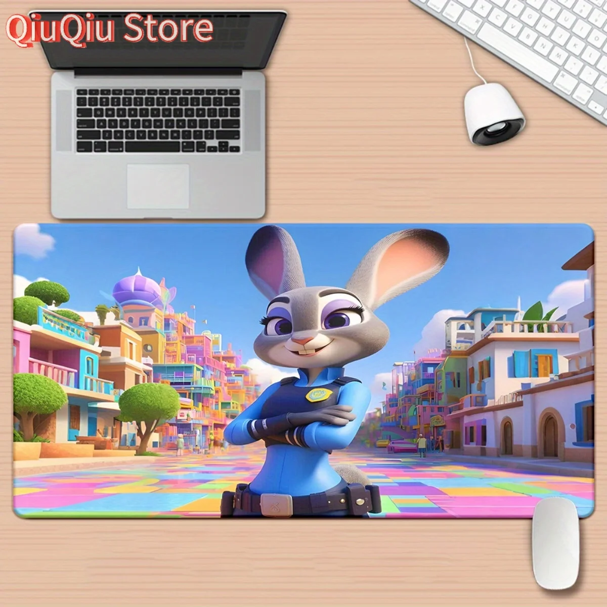 

1pc Disney Judy Hopps Zootopia Gaming Mouse Pad & Desk Mat - Large XXL Desk Mat with Judy Hopps, Non-Slip Base, HD Printed Surfa