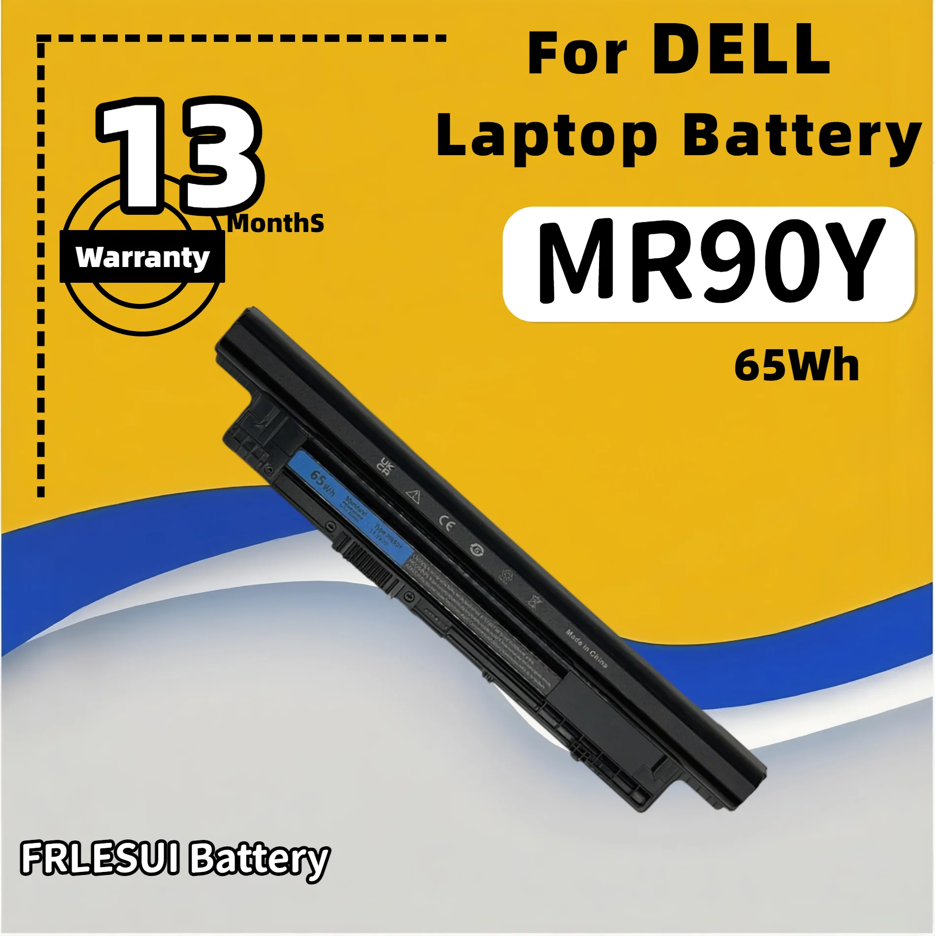 FRLESUI XCMRD MR90Y Laptop Battery for DELL Inspiron 3441 3442 3443 5721 3521 3437 3537 5437 5537 3737 5737 5421