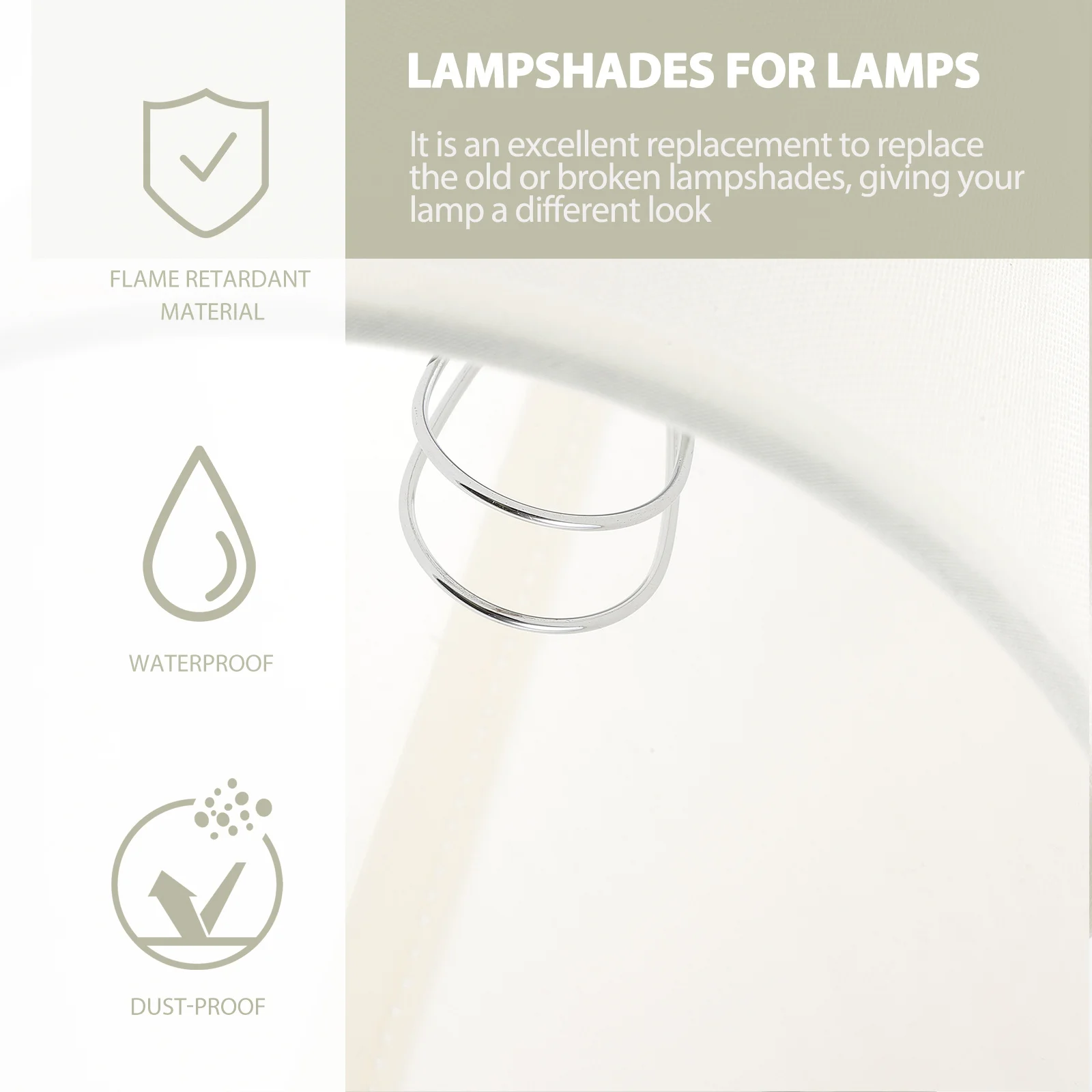 

Clip-on Cloth Fabric Lampshade Protective Cover Soft Light for Table Floor Chandelier Wall Lamp Clip-on Lampshade