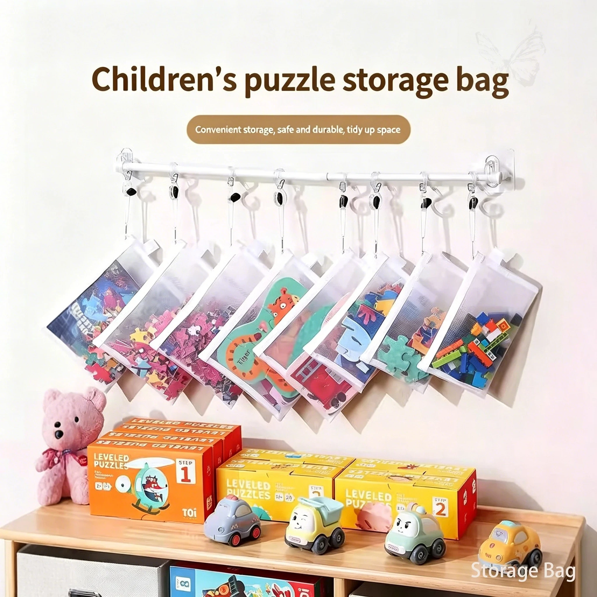 5Pcs Waterproof Mesh Zipper Pouch Multi-purpose Storage Bag image 2