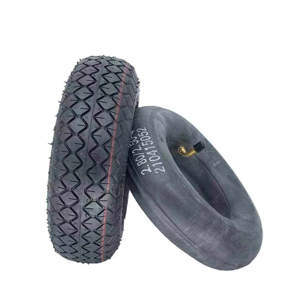 2.80/2.50-4 Inner Outer Tyre 9 Inch Pneumatic Tire for Electric Tricycle, Elderly Scooter Parts