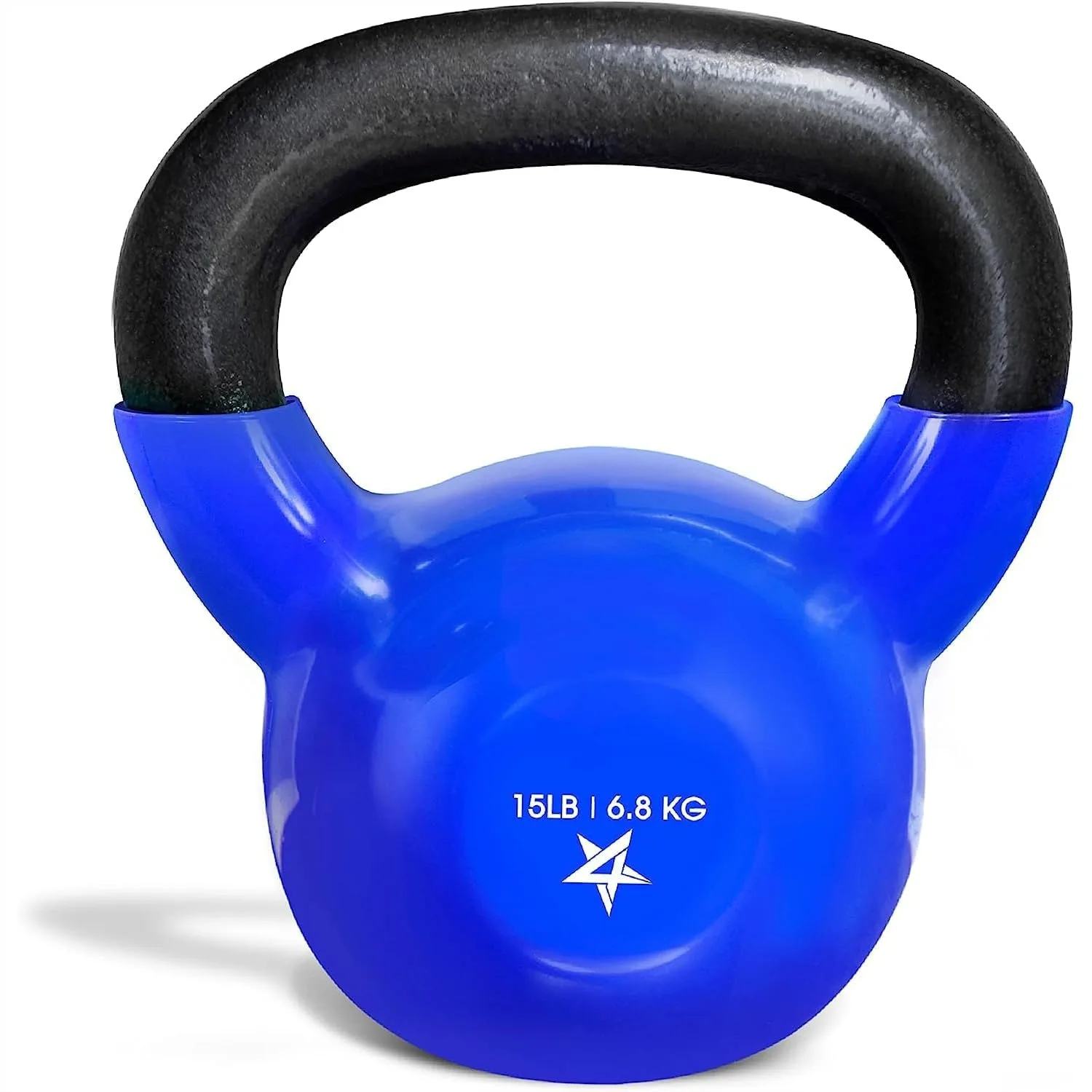 Kettlebell, 5-100 LB Vinylbeschichtete Gusseisen-Kettlebells für Krafttraining zu Hause, Ganzkörper-Workout, Liegestütze & Griffkrafttraining