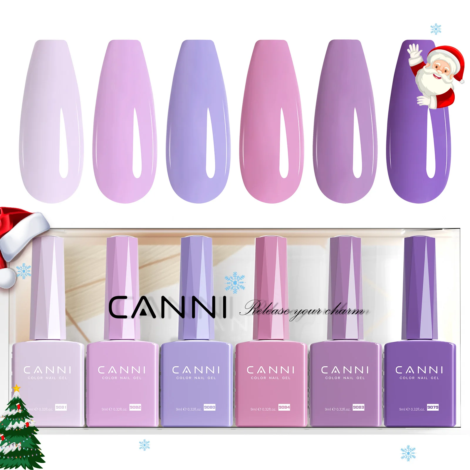 6 pièces CANNI vernis à ongles Gel ensemble HEMA gratuit magnifique couleur Semi Permanent couverture complète pigmenté tremper UV LED Gel vernis à ongles