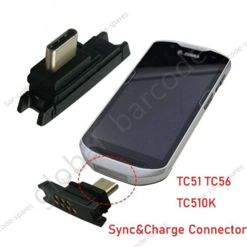 Tc51 conector de encaixe sincronização & carga para zebra símbolo tc51 tc510k tc52 tc56 tc57