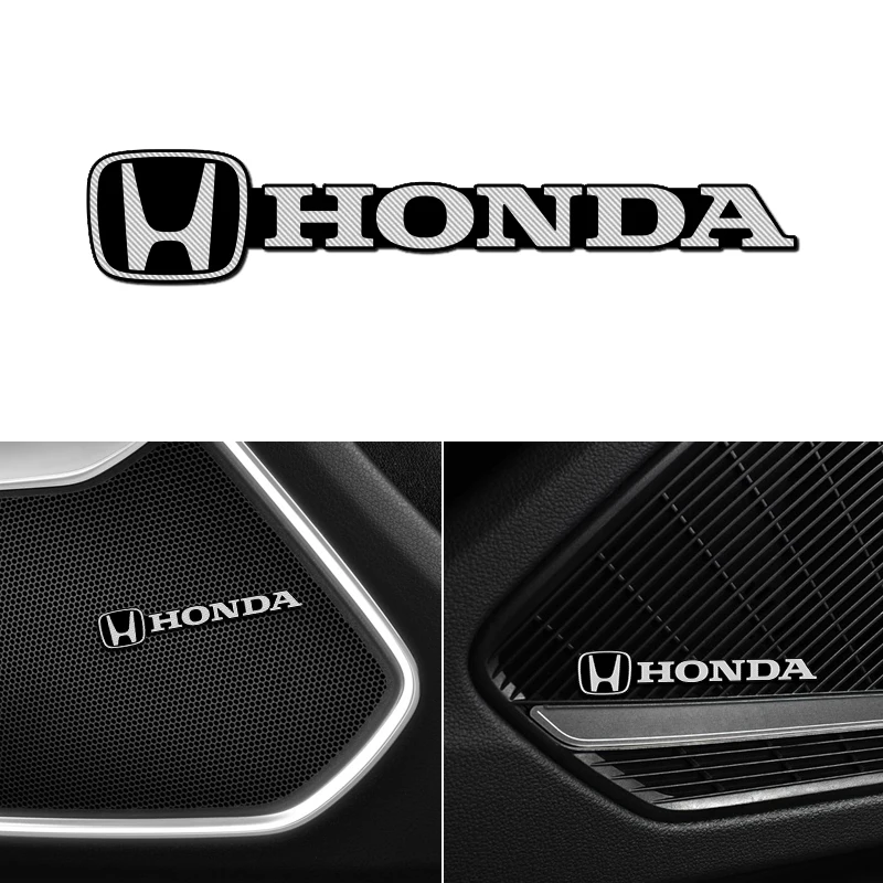 4pcs for Honda Odyssey Spirior CRV Civic XR-V HR-V City Accord Jazz Car Speaker audio Speaker Badge Stereo Emblem Sticker Stying