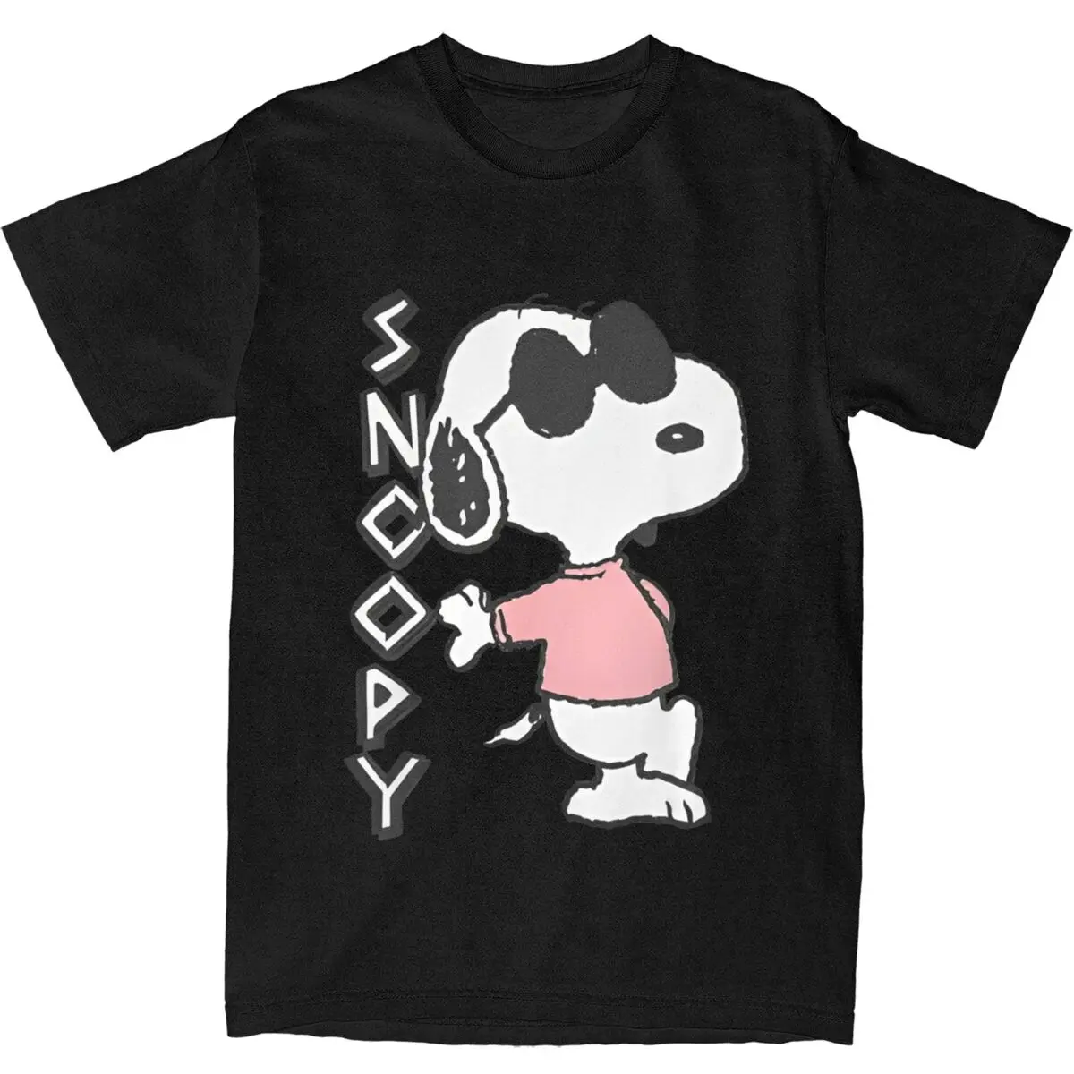 Peanuts Snoopy Joe T Shirt Men's Funny Pure Cotton T Shirts Summer O-Neck Harajuku Tee Shirt Casual Oversize Clothing