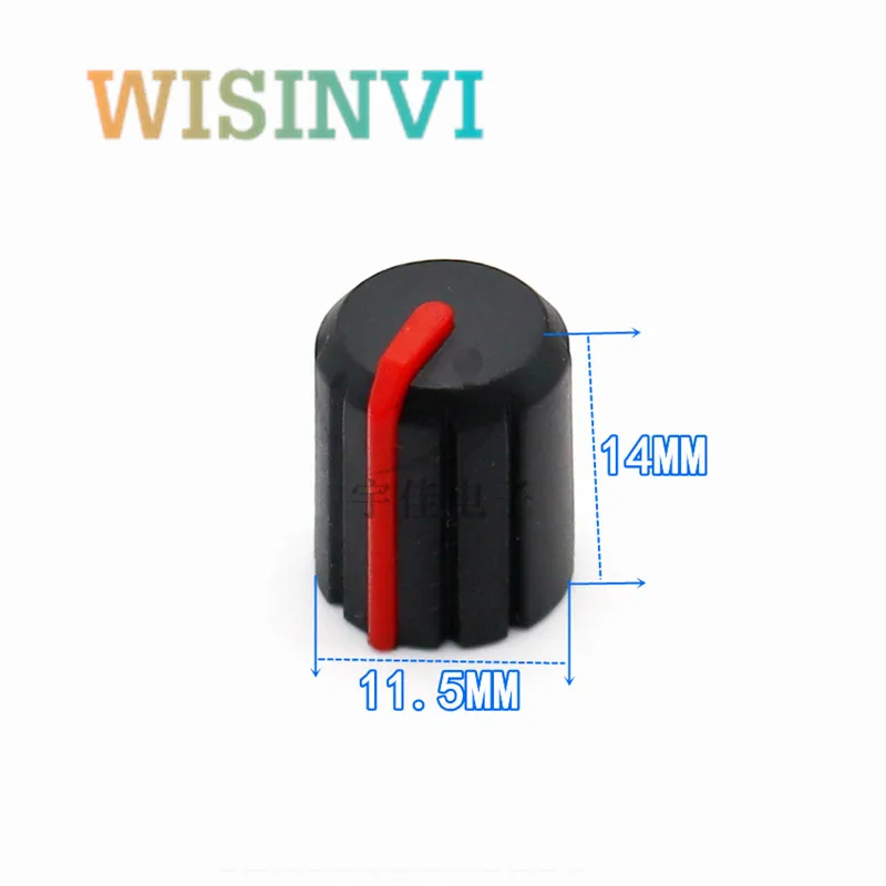 10PCS Soft Rubber Knob Cap Diameter 11.5mm Height 14mm Potentiometer Encoder Knob Flower Shaped Inner Hole 6mm