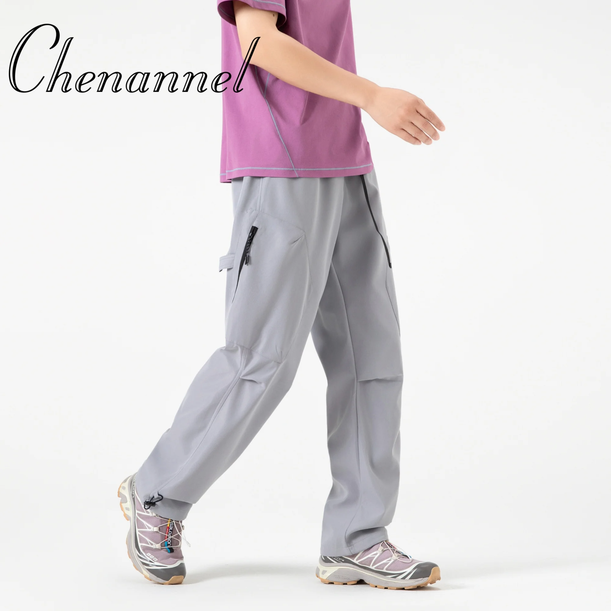 

American Style Men's Trendy Spring Autumn Winter Casual Straight Leg Wide Leg Student Punk Sports Long Pants