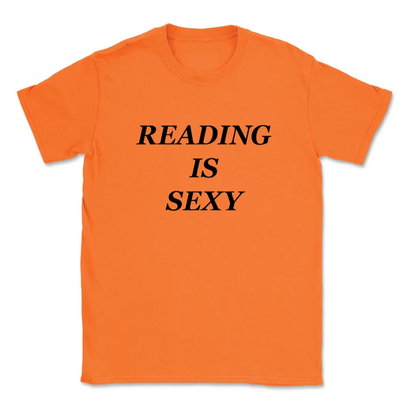 Reading Is Sexy Graphic T Shirts for Women Y2k Vintage Clothes Cotton High Quality T-shirts Colleage Student Fashion Tshirts Top