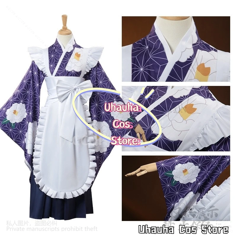 Anime The Rock! Cosplay Yamada Ryo Costume Japanese Jirai Kei Girls Cute Kimono Dress Kawaii Cute Lolita Pink Wigs Customized