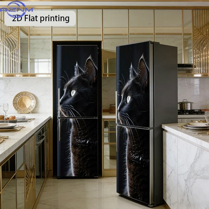 1pc of Refrigerator Sticker with The Theme Design 'Reflections of The in Dark Eyes'. Self-Adhesive Wall Decoration Wallpaper S
