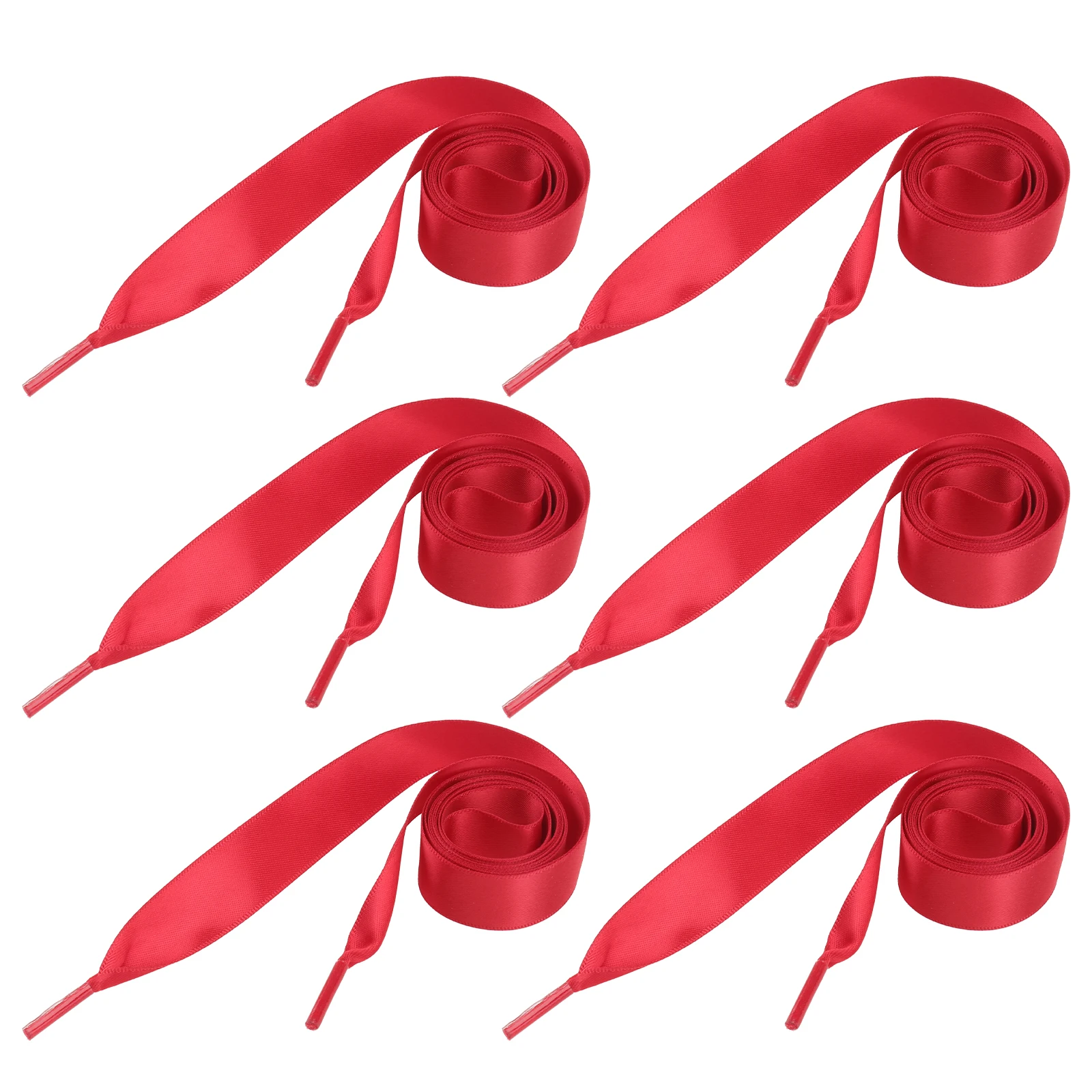 

6pcs 6 Pairs Shoelaces for Sneakers Colorful Shoe Strings Multi-functional Shoe Tie Bright Colors Fashion Accessories