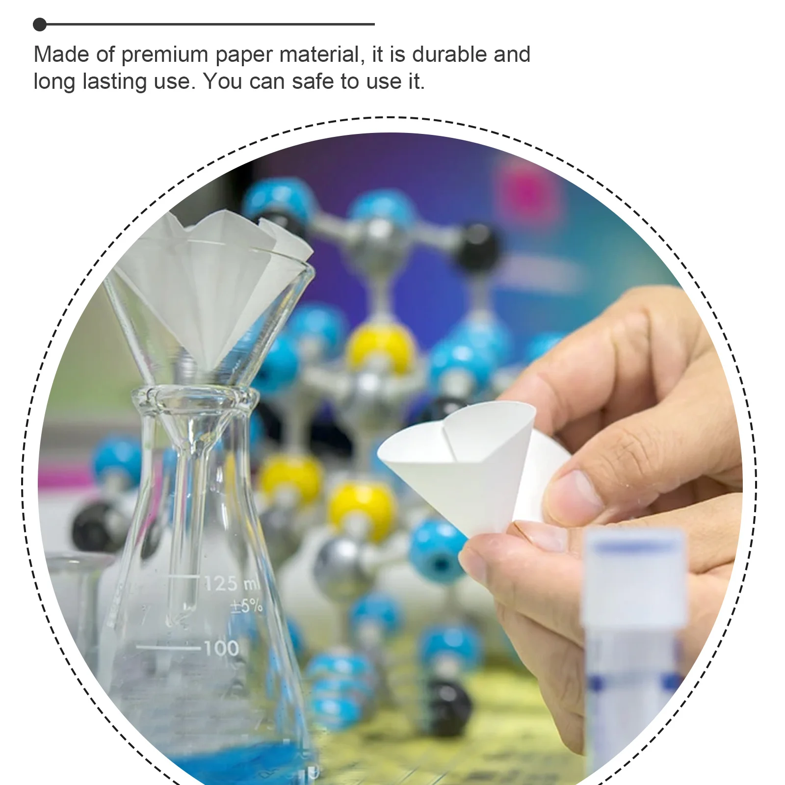 

2Packs Qualitative Filter Papers Durable Laboratory Supplies for Chemistry Mushroom Cultivation Industrial Use Oil Test Paper