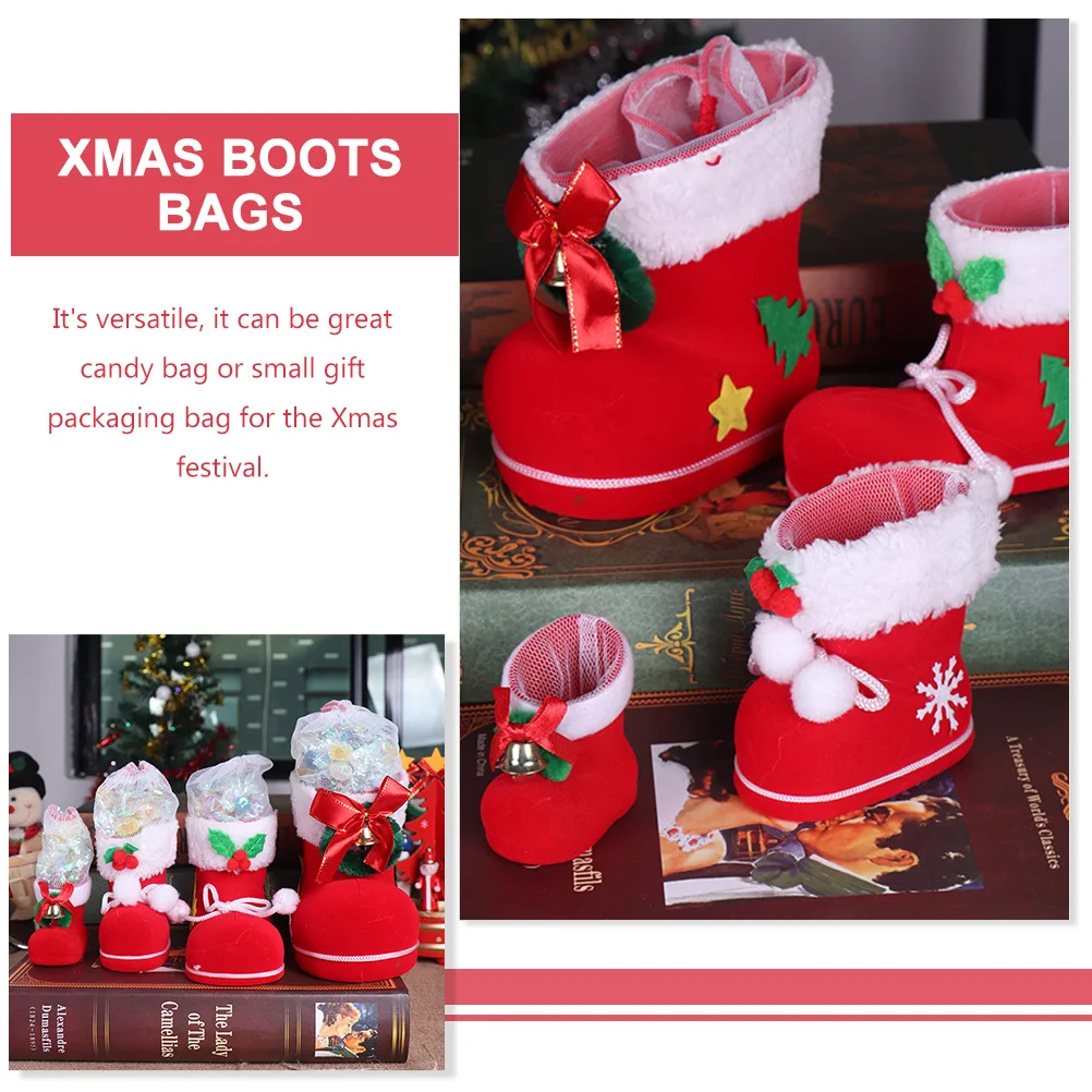 

Christmas Stockings Decoration Pendant Party Favor Bags for Candy Boots Decorations